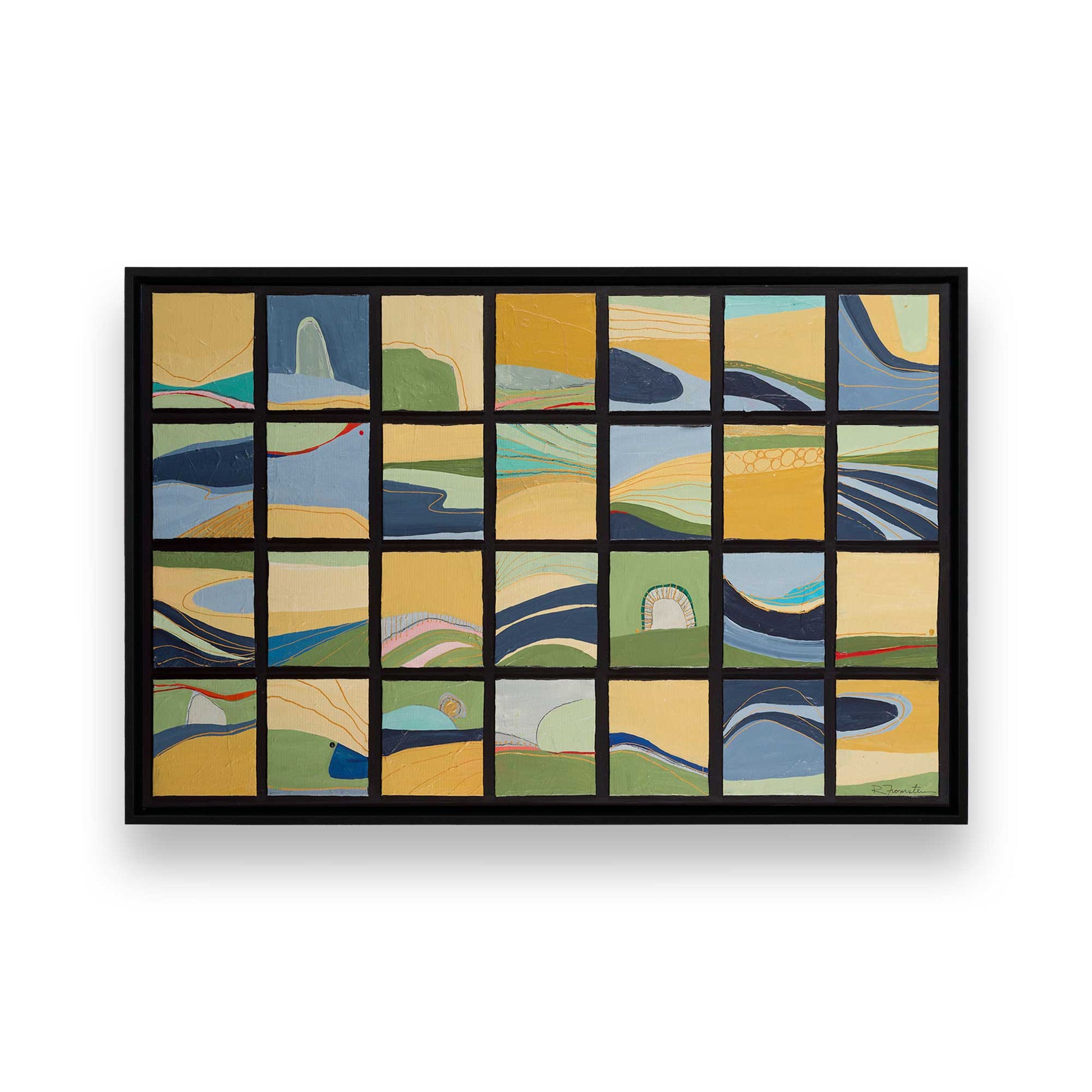 [Color:Satin Black], Picture of art in a Satin Black frame