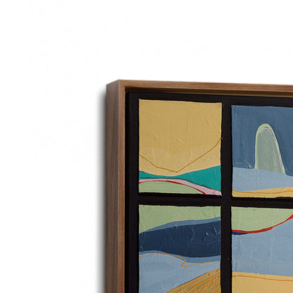 [Color:Walnut], Picture of art in a Walnut frame at an angle