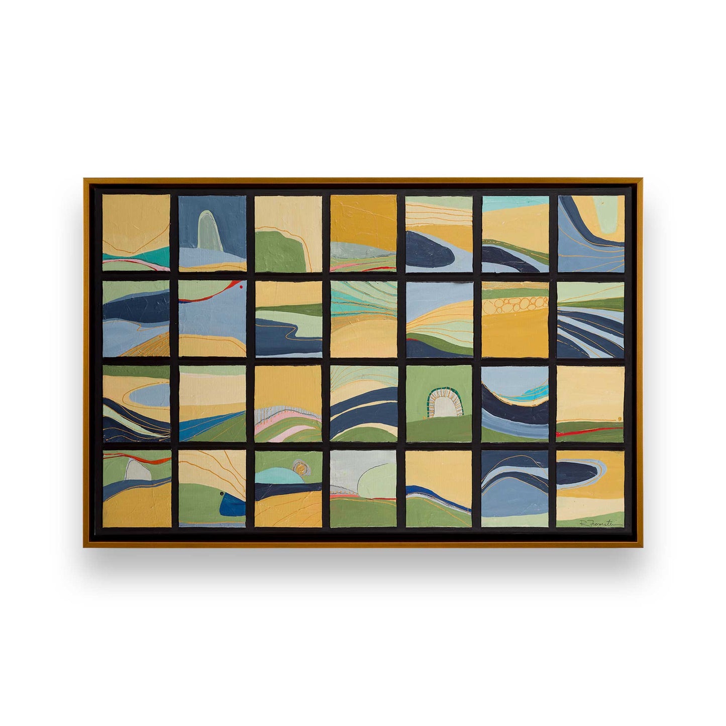 [Color:Polished Gold], Picture of art in a Polished Gold frame
