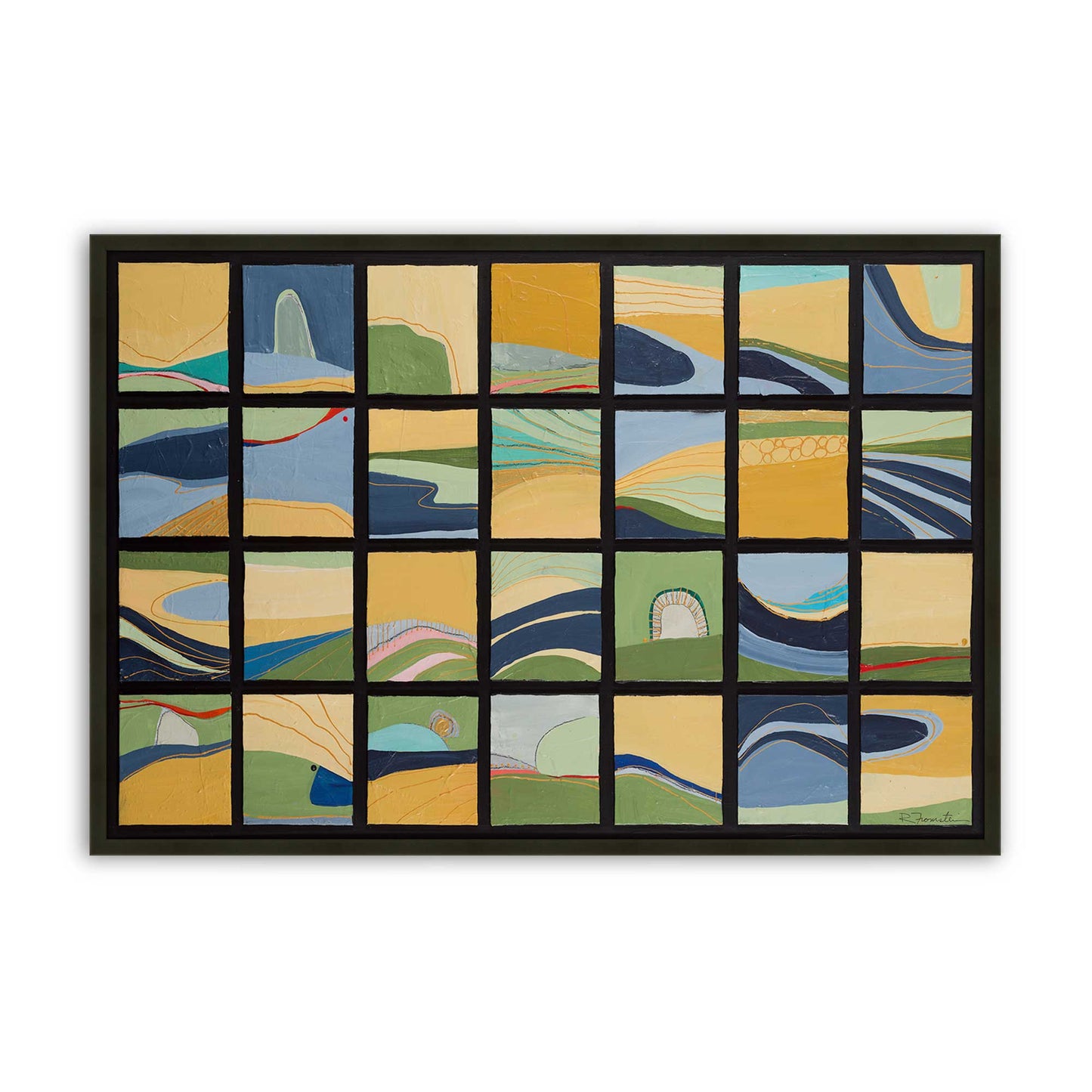 [Color:Satin Black], Picture of art in a Satin Black frame