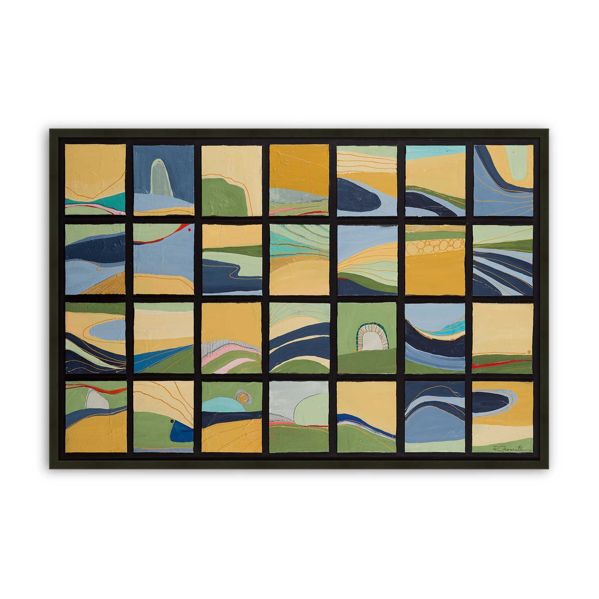 [Color:Satin Black], Picture of art in a Satin Black frame