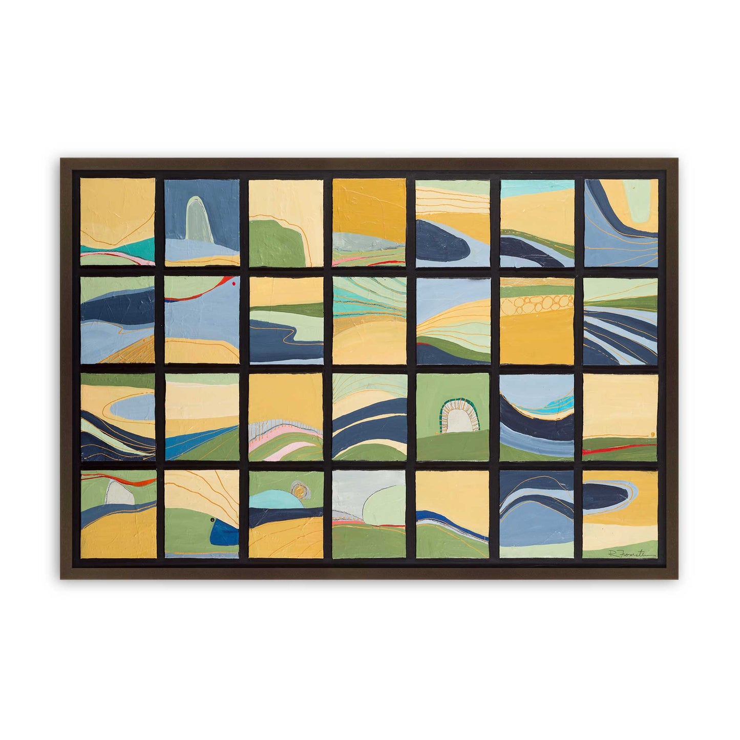 [Color:Belvinder Brown], Picture of art in a Belvinder Brown frame