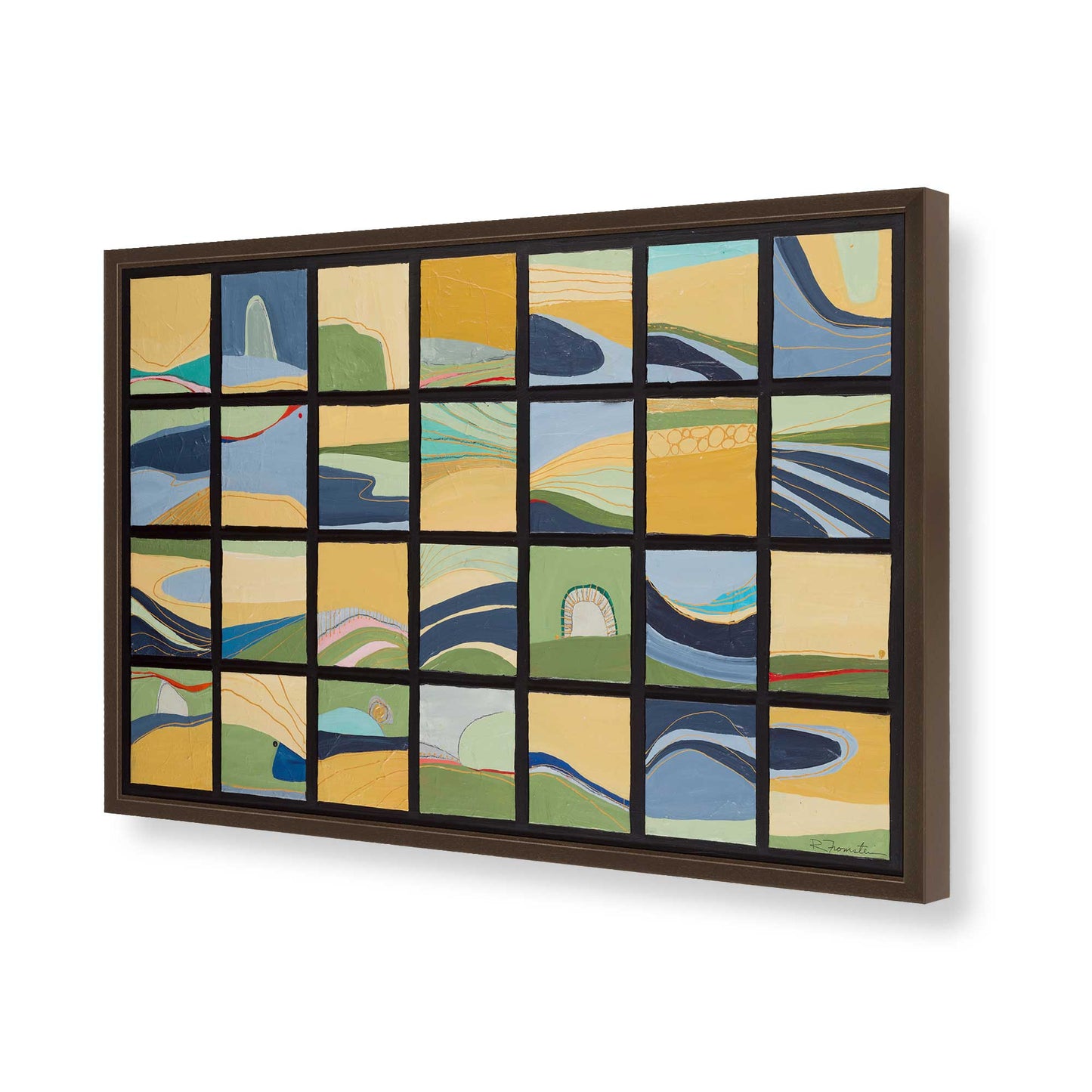 [Color:Belvinder Brown], Picture of art in a Belvinder Brown frame of the corner