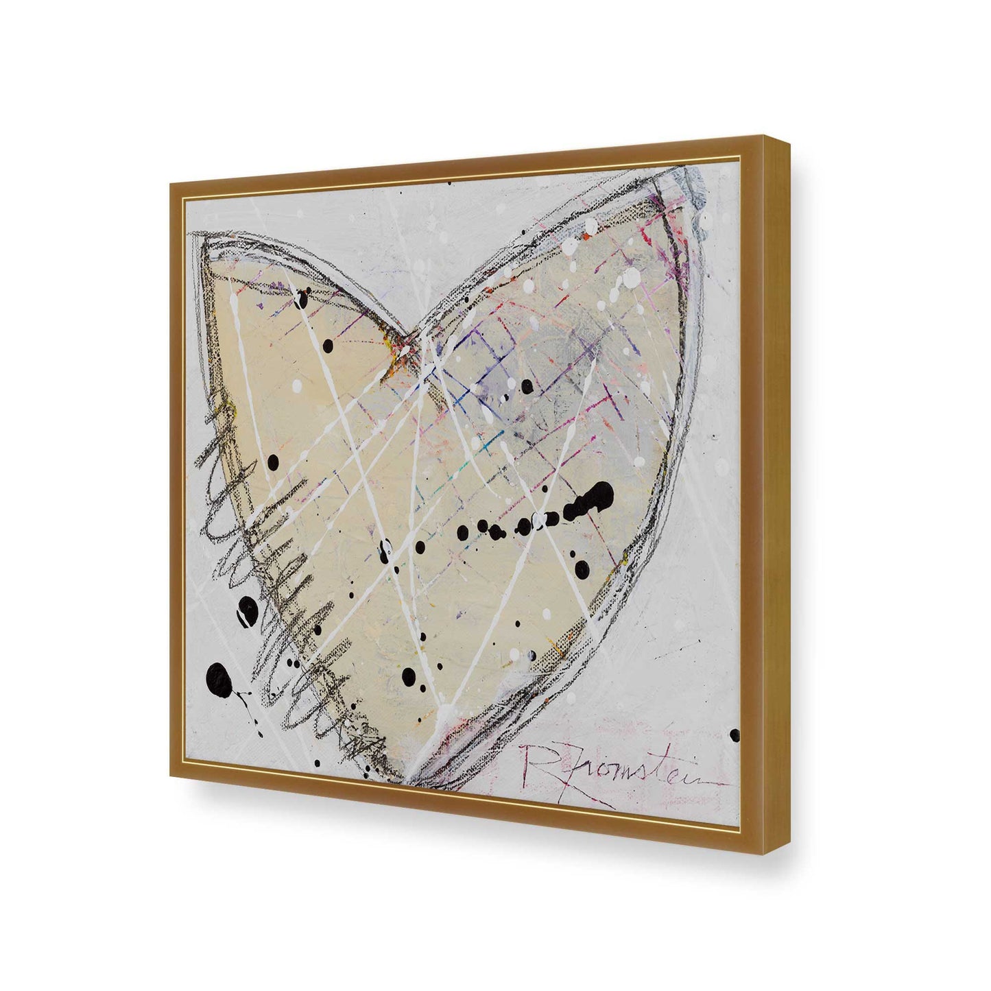 [Color:Polished Gold], Picture of art in a Polished Gold frame of the corner