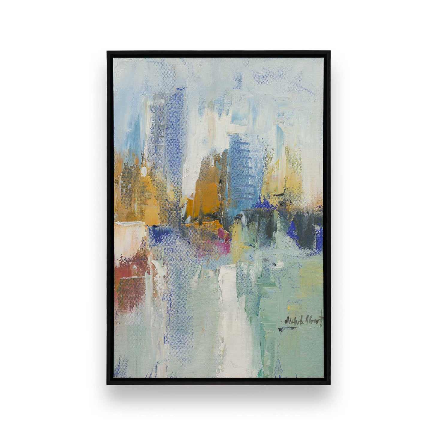 [Color:Satin Black], Picture of art in a Satin Black frame