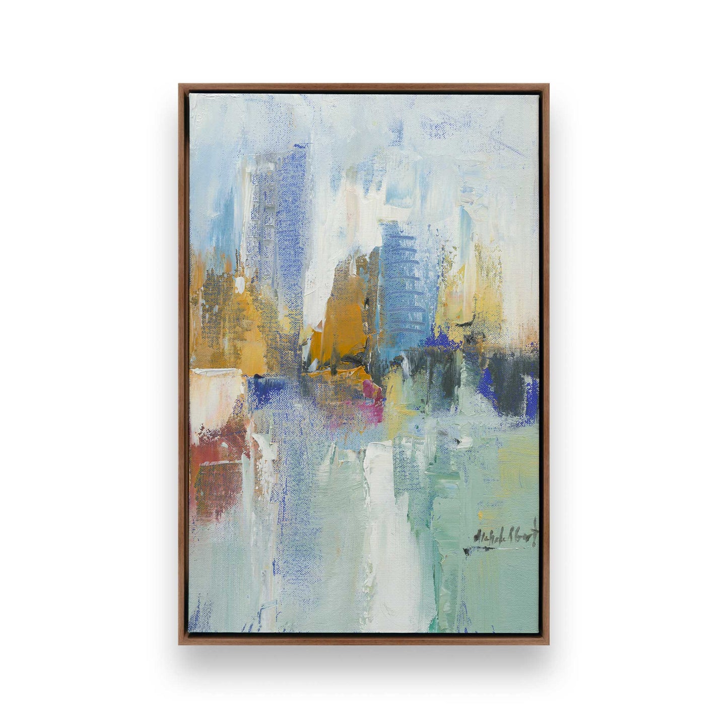 [Color:Walnut], Picture of art in a Walnut frame