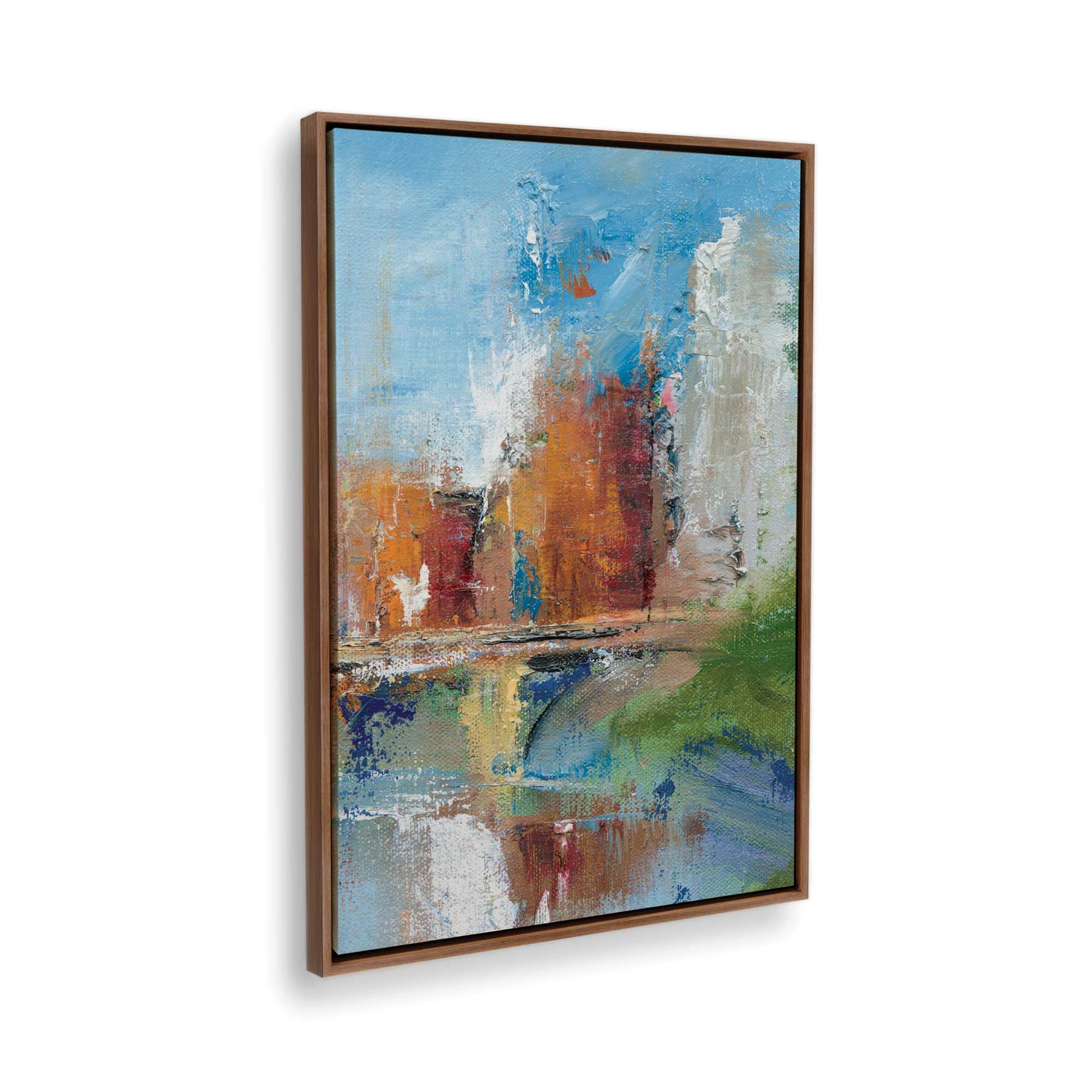 [Color:Walnut], Picture of the corner of the art