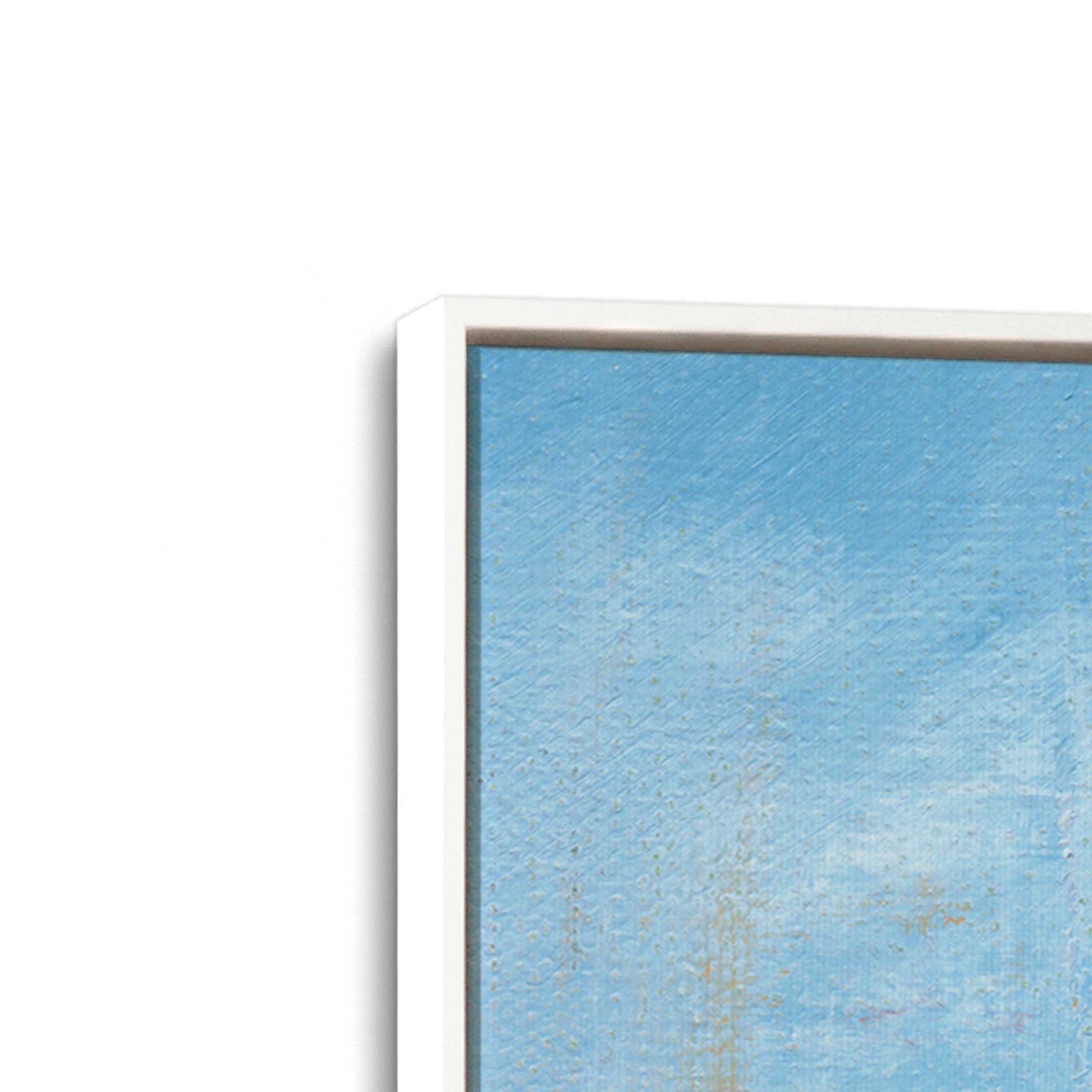[Color:Opaque White], Picture of art in a White frame at an angle