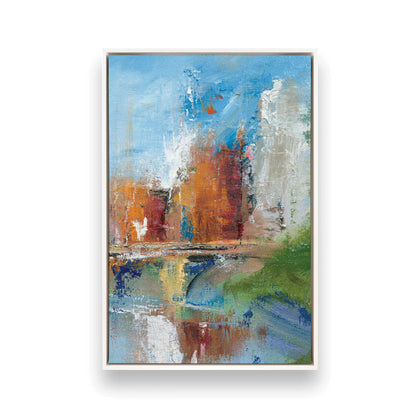 [Color:Opaque White], Picture of art in a White frame