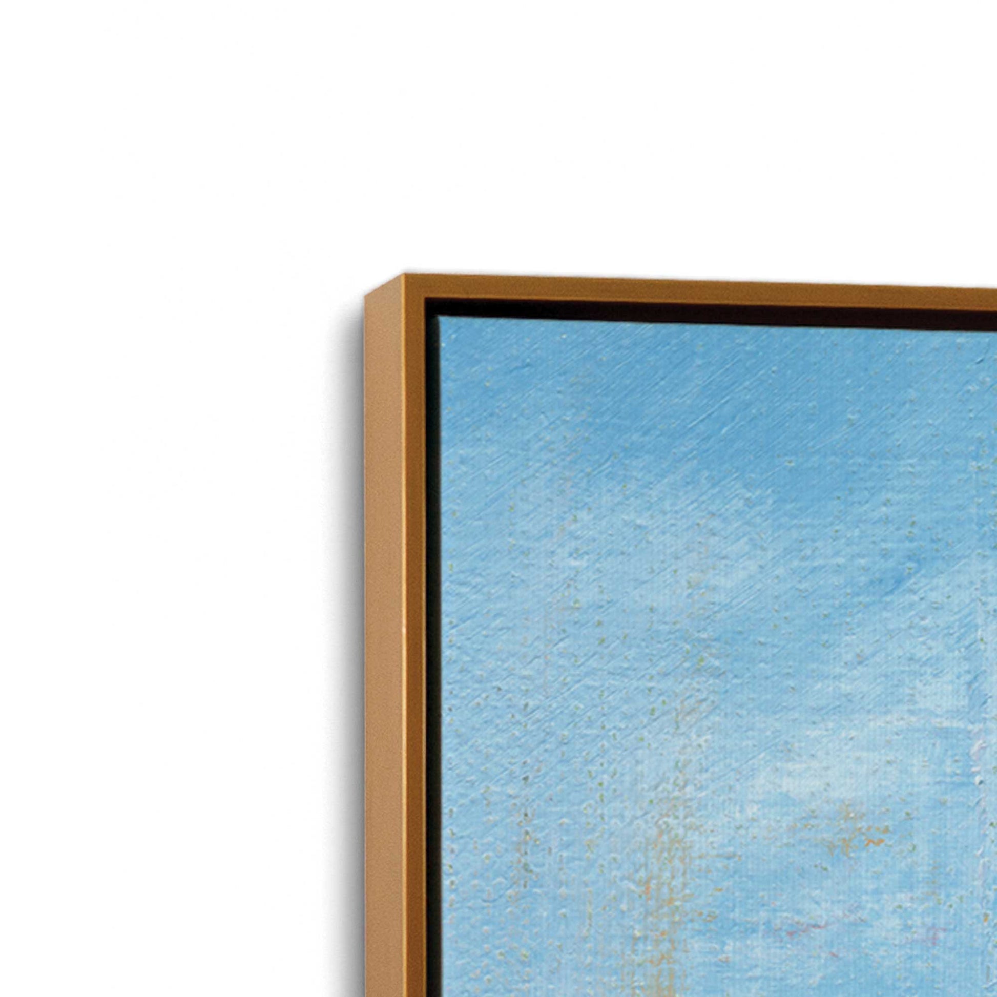 [Color:Polished Gold], Picture of art in a Polished Gold frame at an angle