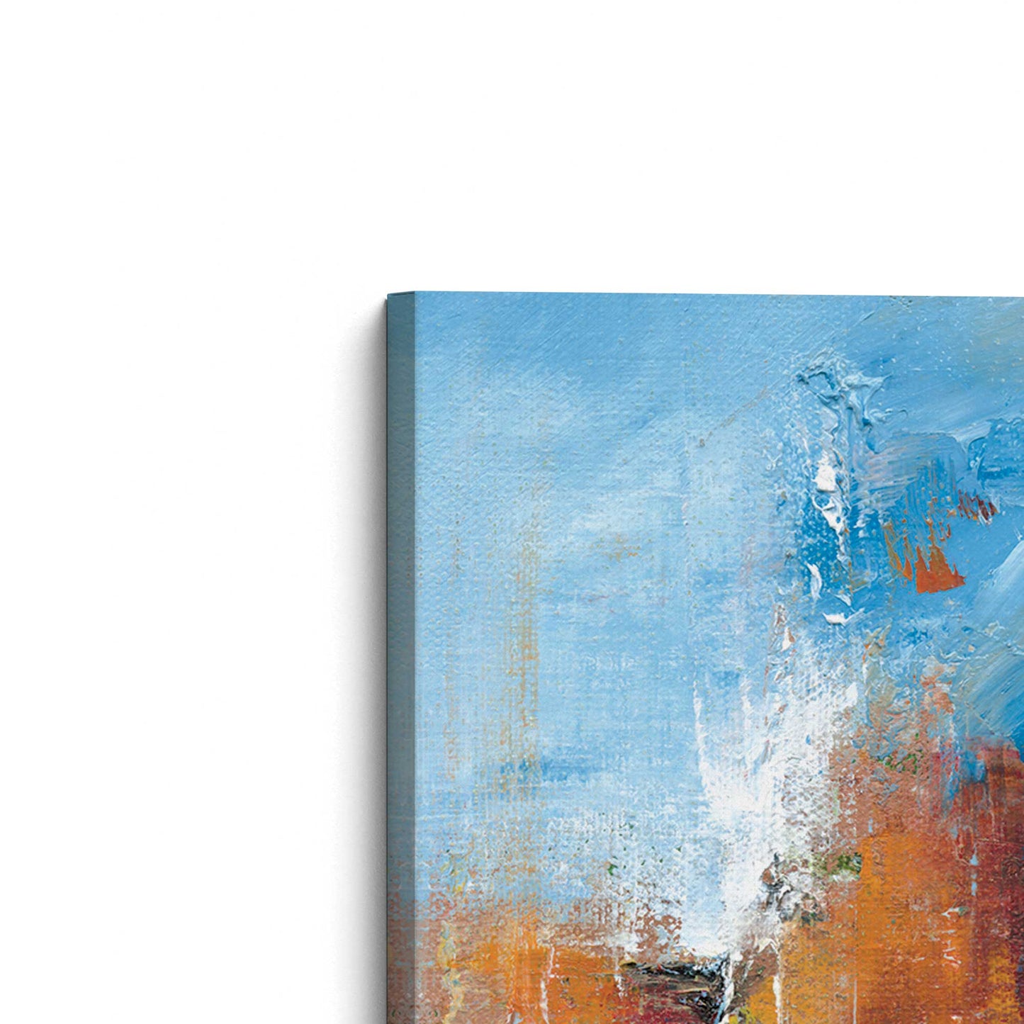 [Color:Stretched Canvas], Picture of the corner of the art