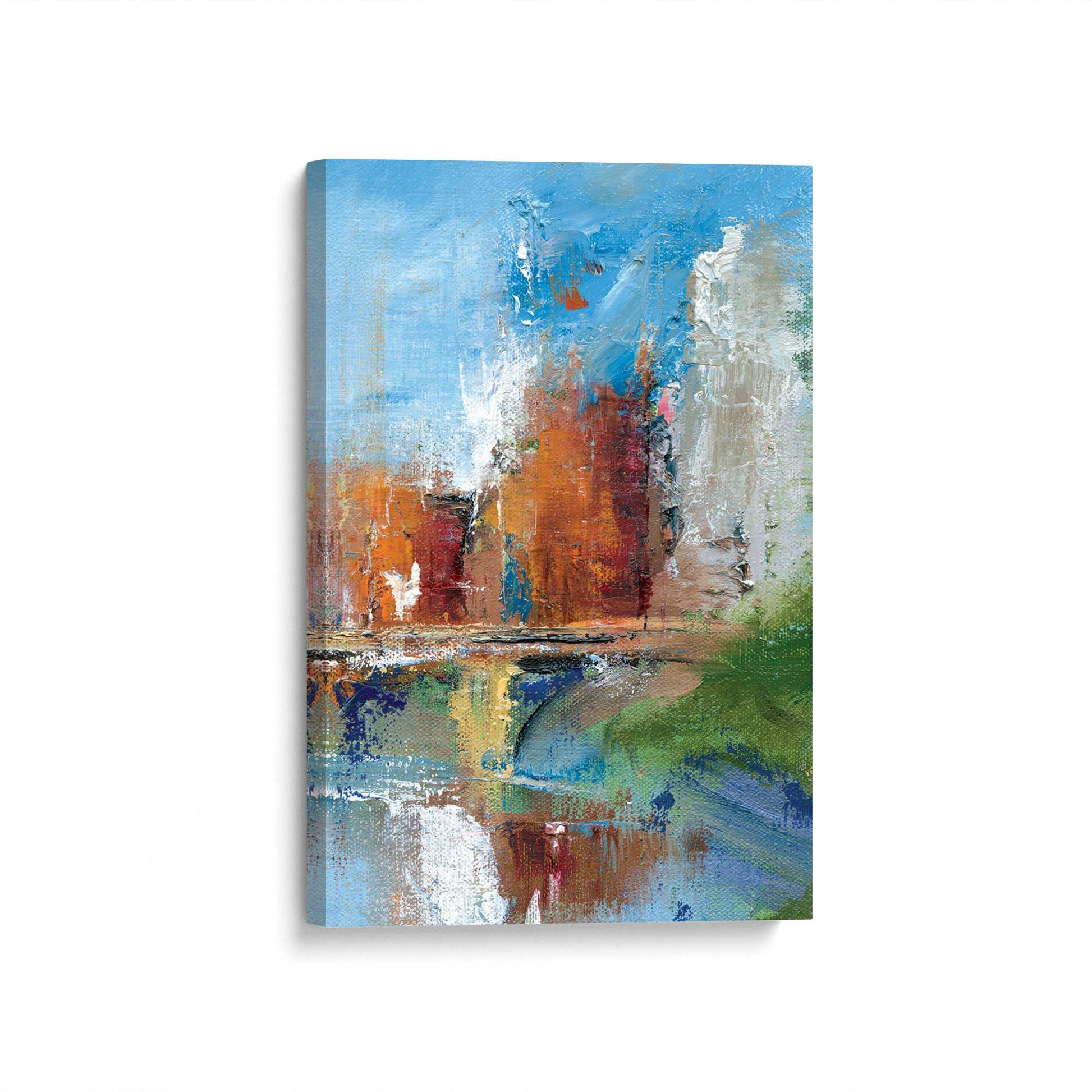 [Color:Stretched Canvas], Picture of art at an angle