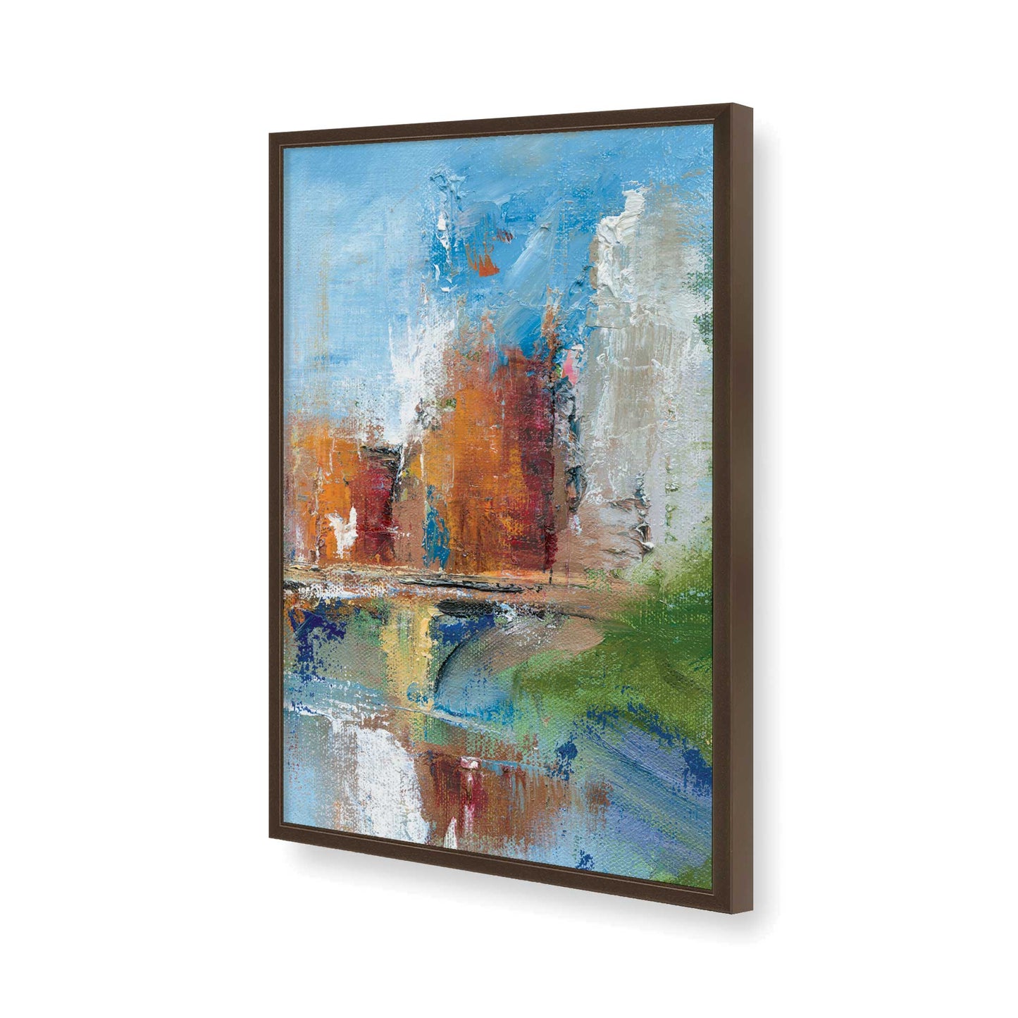 [Color:Belvinder Brown], Picture of art in a Belvinder Brown frame of the corner