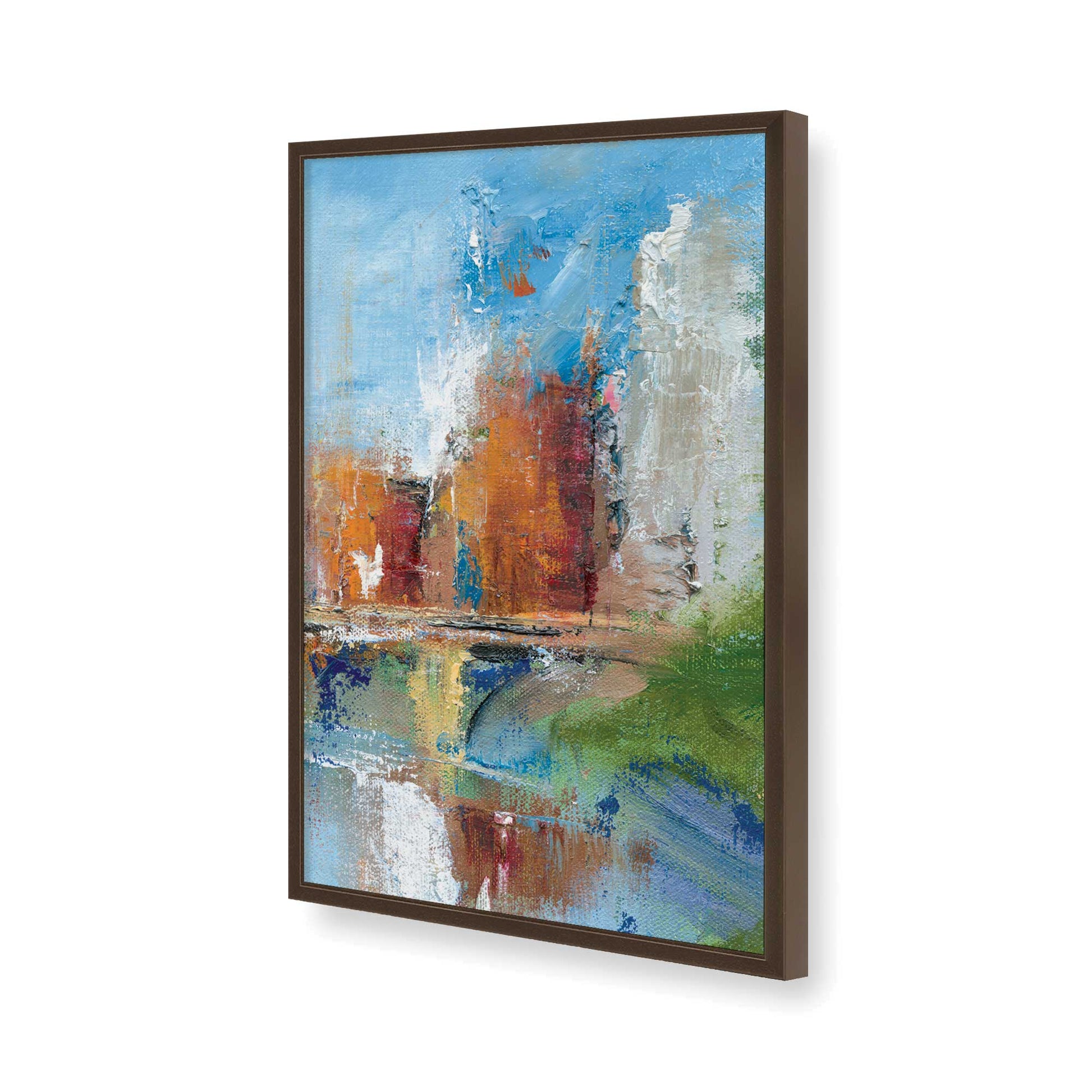 [Color:Belvinder Brown], Picture of art in a Belvinder Brown frame of the corner