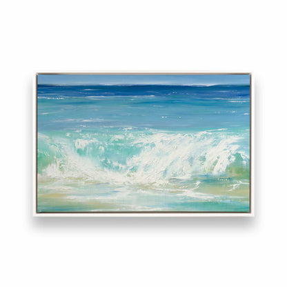 [Color:Opaque White], Picture of art in a White frame