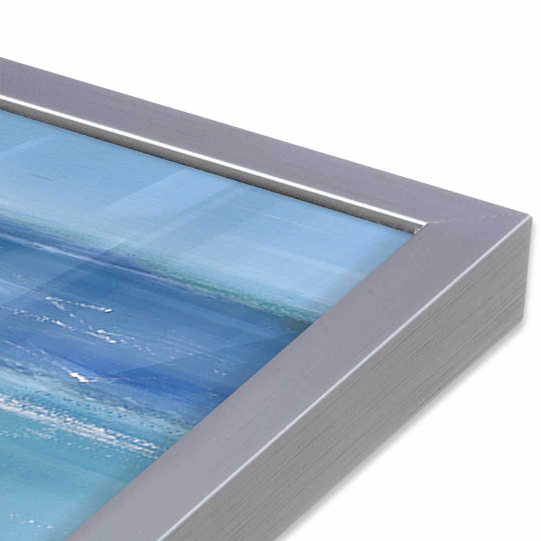 [Color:Polished Chrome], Picture of art in a Polished Chrome frame at an angle