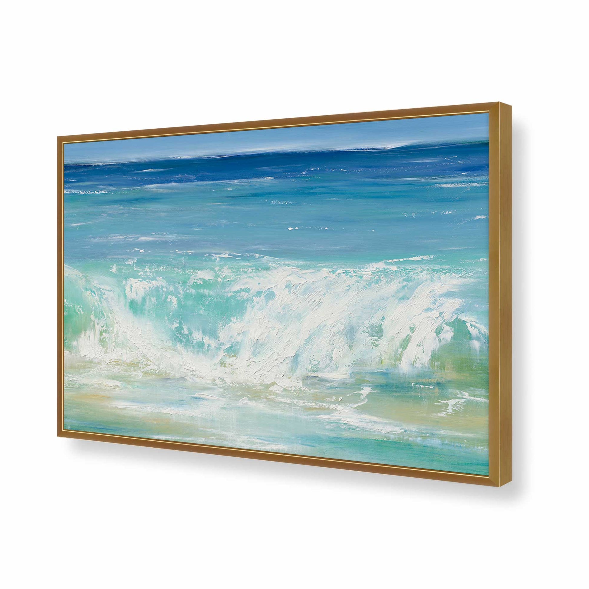 [Color:Polished Gold], Picture of art in a Polished Gold frame of the corner