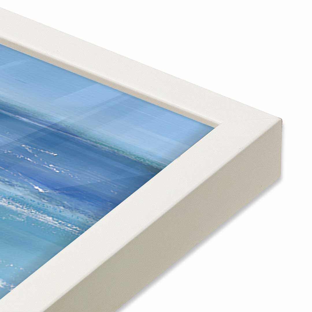 [Color:Opaque White], Picture of art in a Opaque White frame at an angle