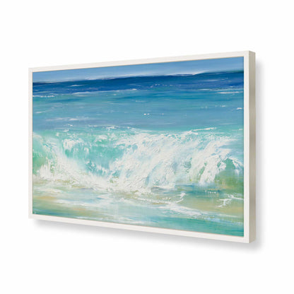 [Color:Opaque White], Picture of art in a Opaque White frame of the corner