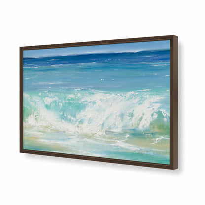 [Color:Brown], Picture of art in a Brown frame of the corner