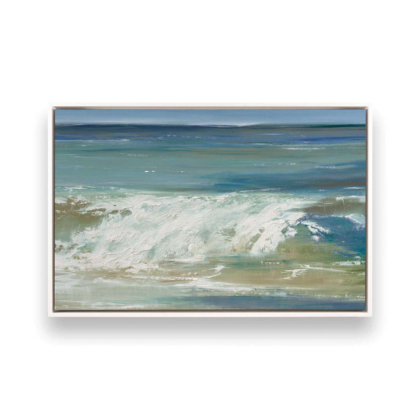 [Color:Opaque White], Picture of art in a White frame