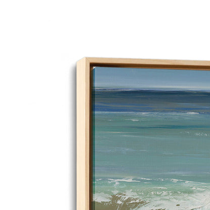 [Color:American Maple], Picture of art in a American Maple frame at an angle
