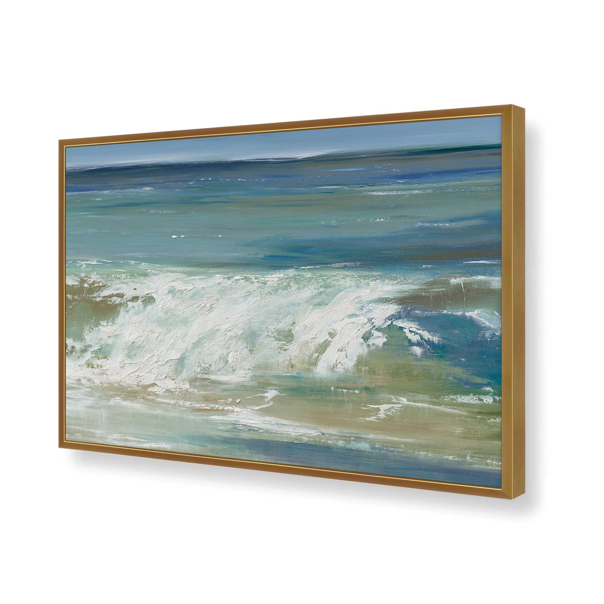[Color:Polished Gold], Picture of art in a Polished Gold frame of the corner