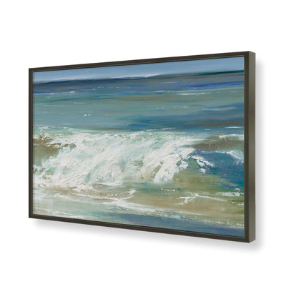 [Color:Satin Black], Picture of art in a Satin Black frame of the corner