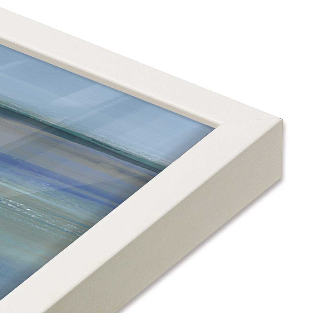 [Color:Opaque White], Picture of art in a Opaque White frame at an angle