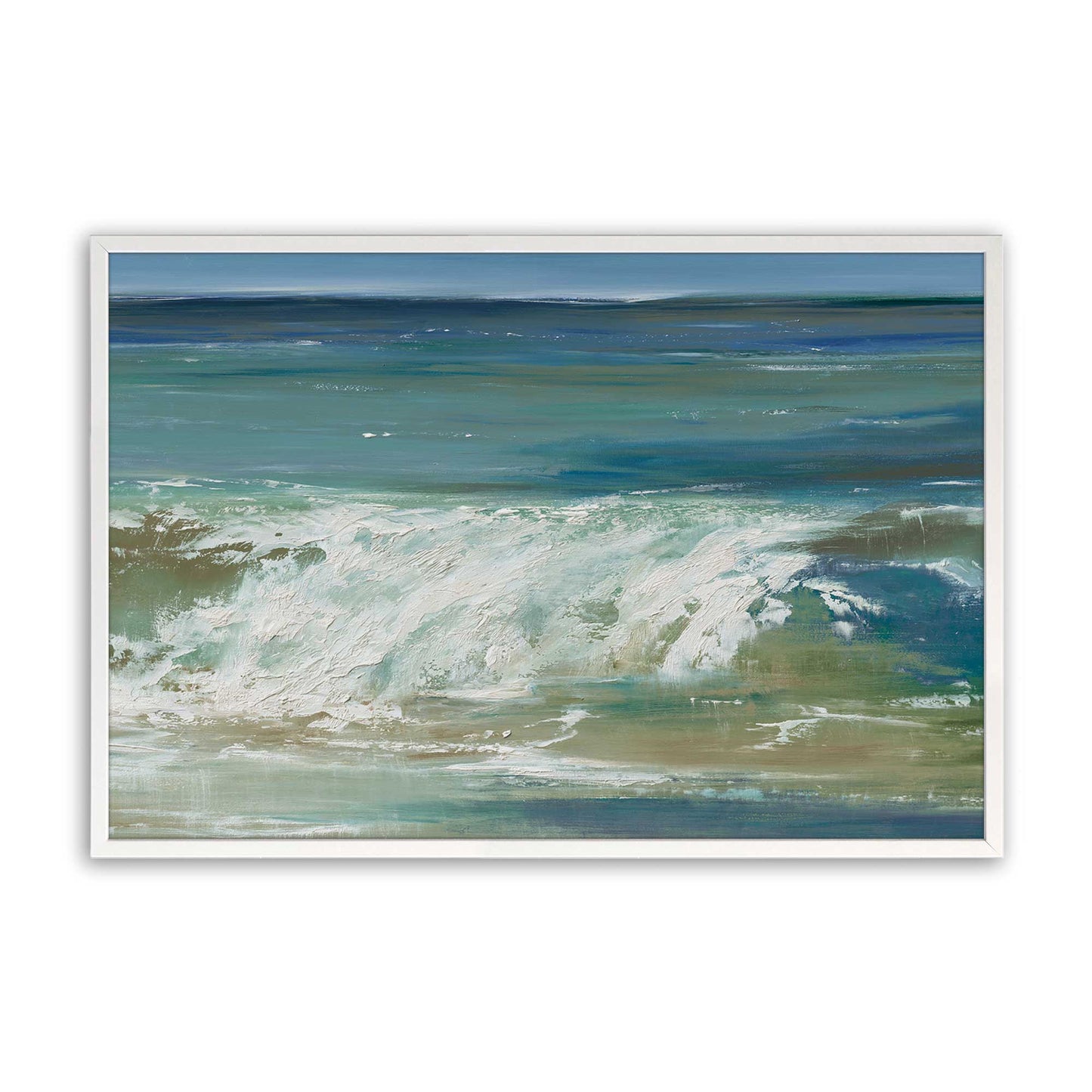 [Color:Opaque White], Picture of art in a Opaque White frame