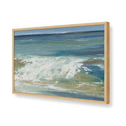 [Color:American Maple], Picture of art in a American Maple frame of the corner