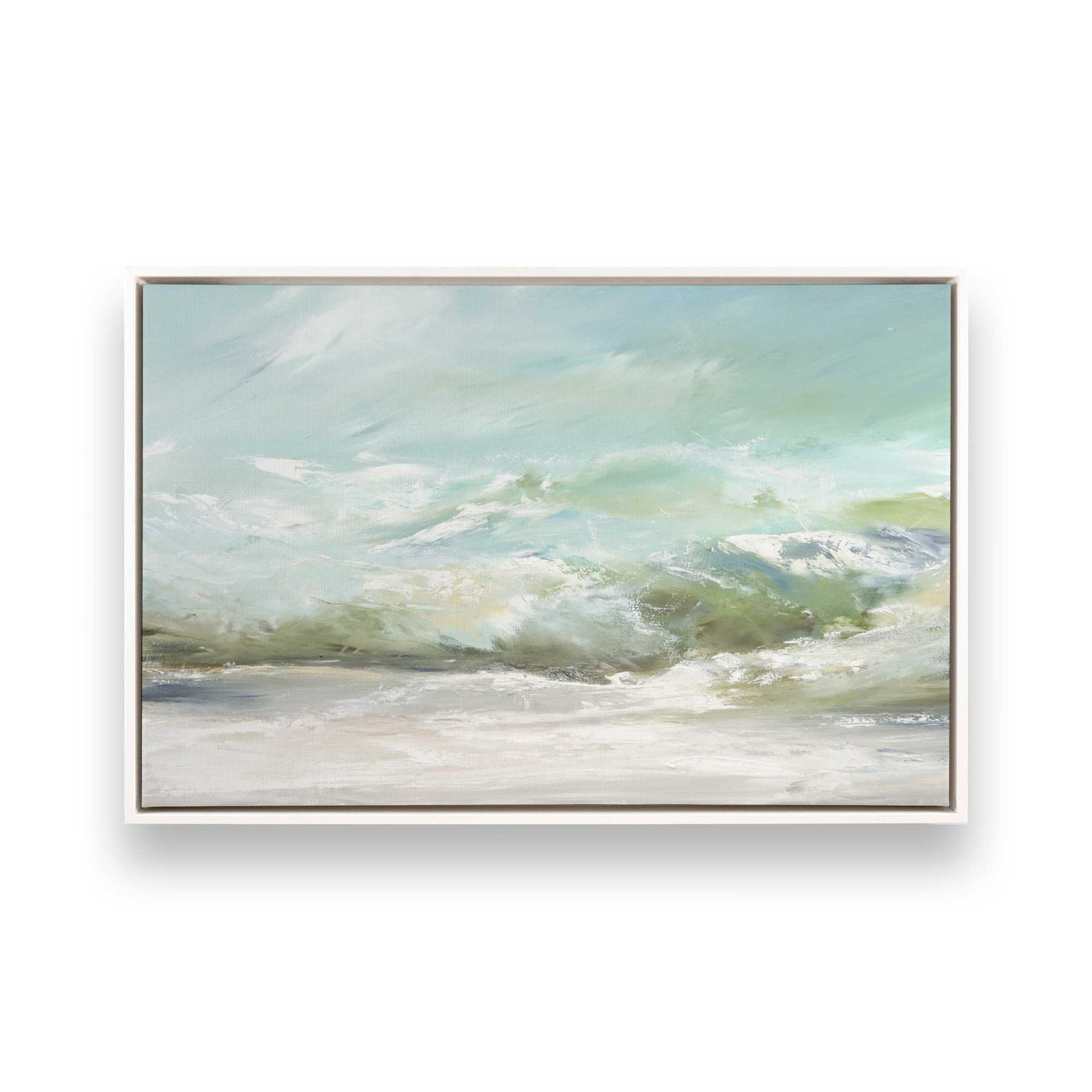 [Color:Opaque White], Picture of art in a White frame