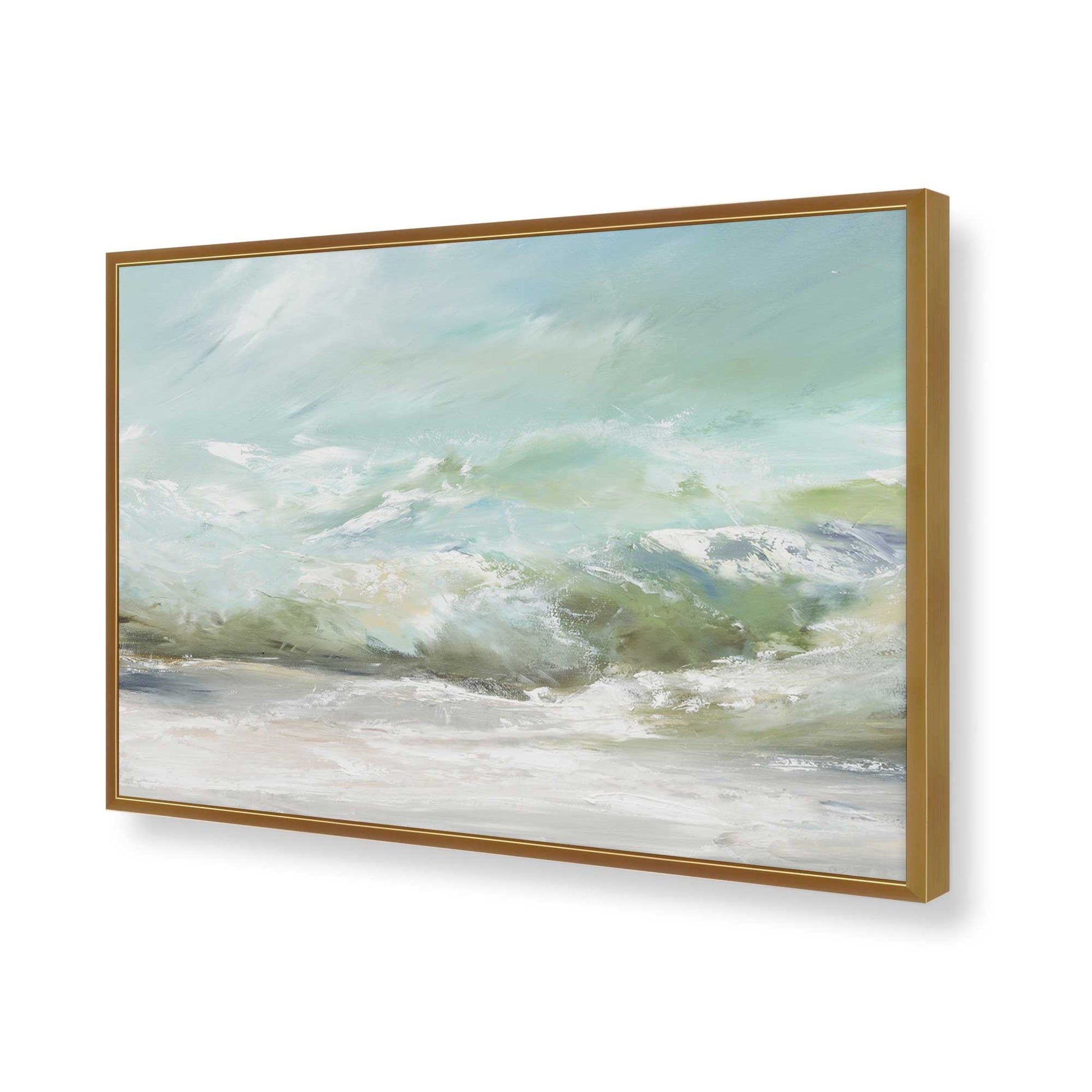 [Color:Polished Gold], Picture of art in a Polished Gold frame of the corner