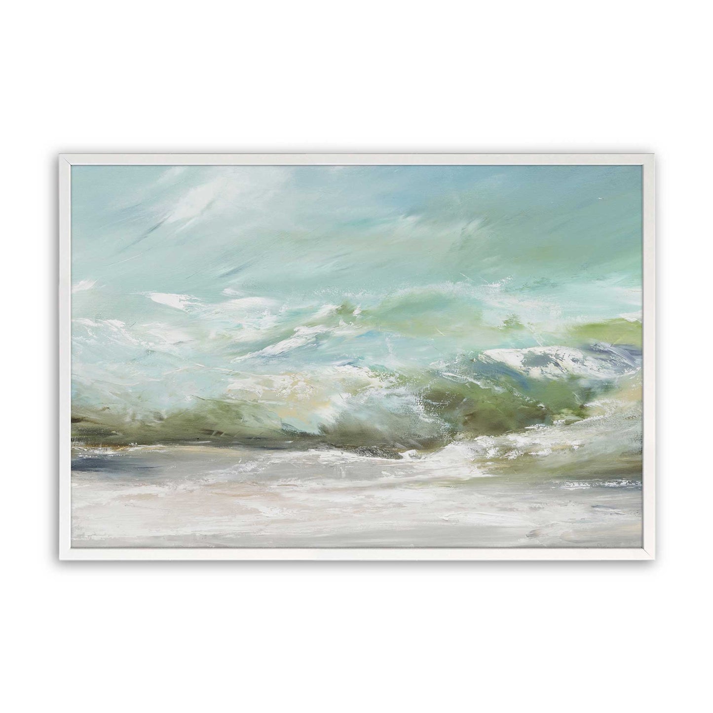 [Color:Opaque White], Picture of art in a Opaque White frame