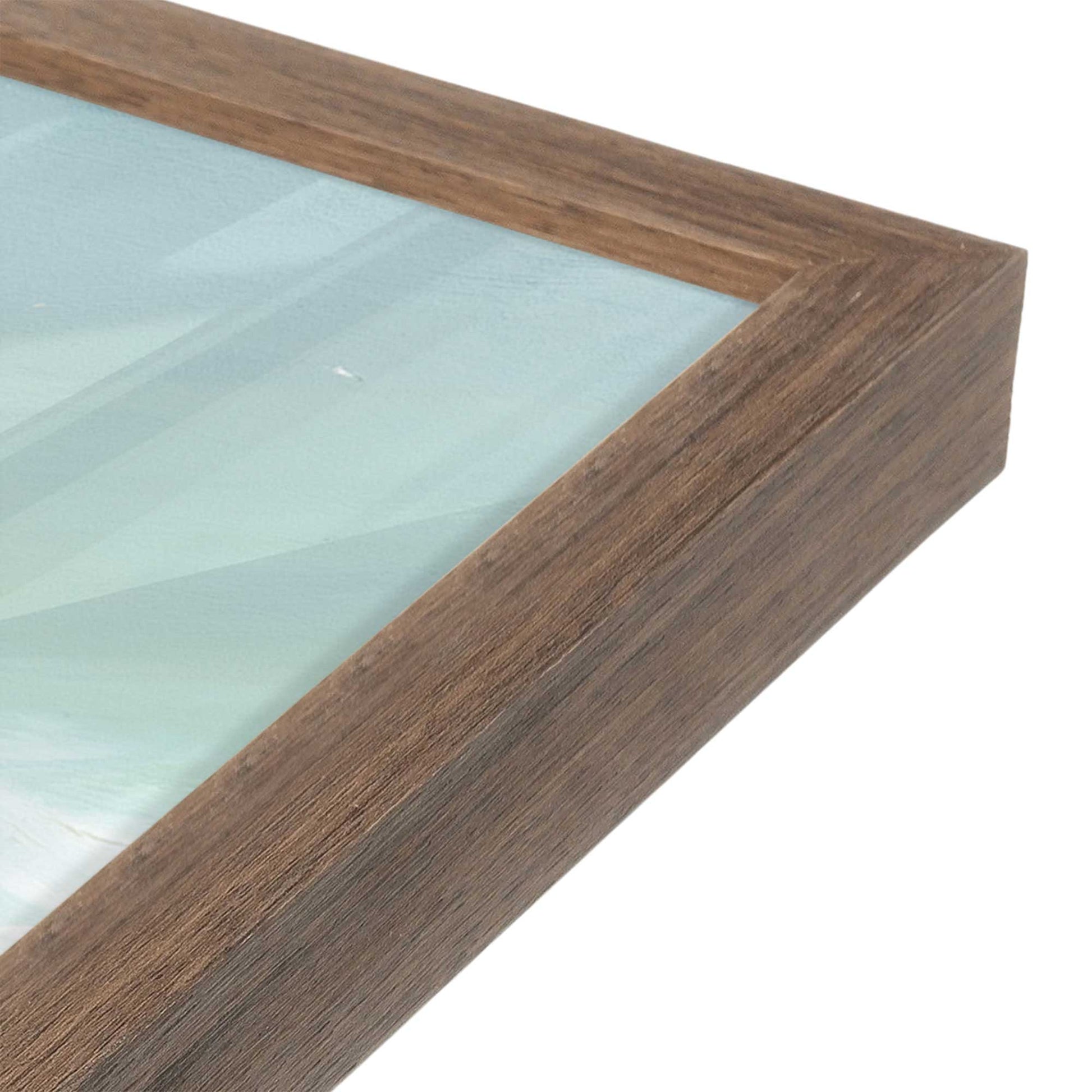 [Color:Walnut], Picture of art in a Walnut frame at an angle