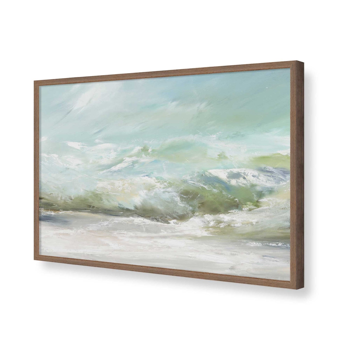 [Color:Walnut], Picture of art in a Walnut frame of the corner
