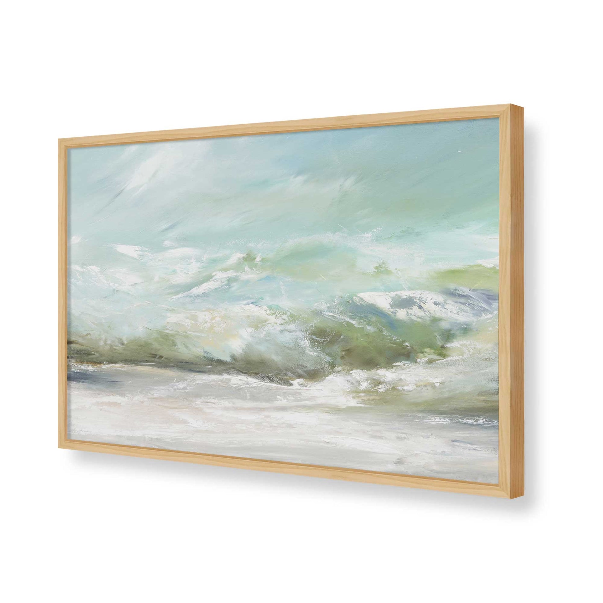 [Color:American Maple], Picture of art in a American Maple frame of the corner