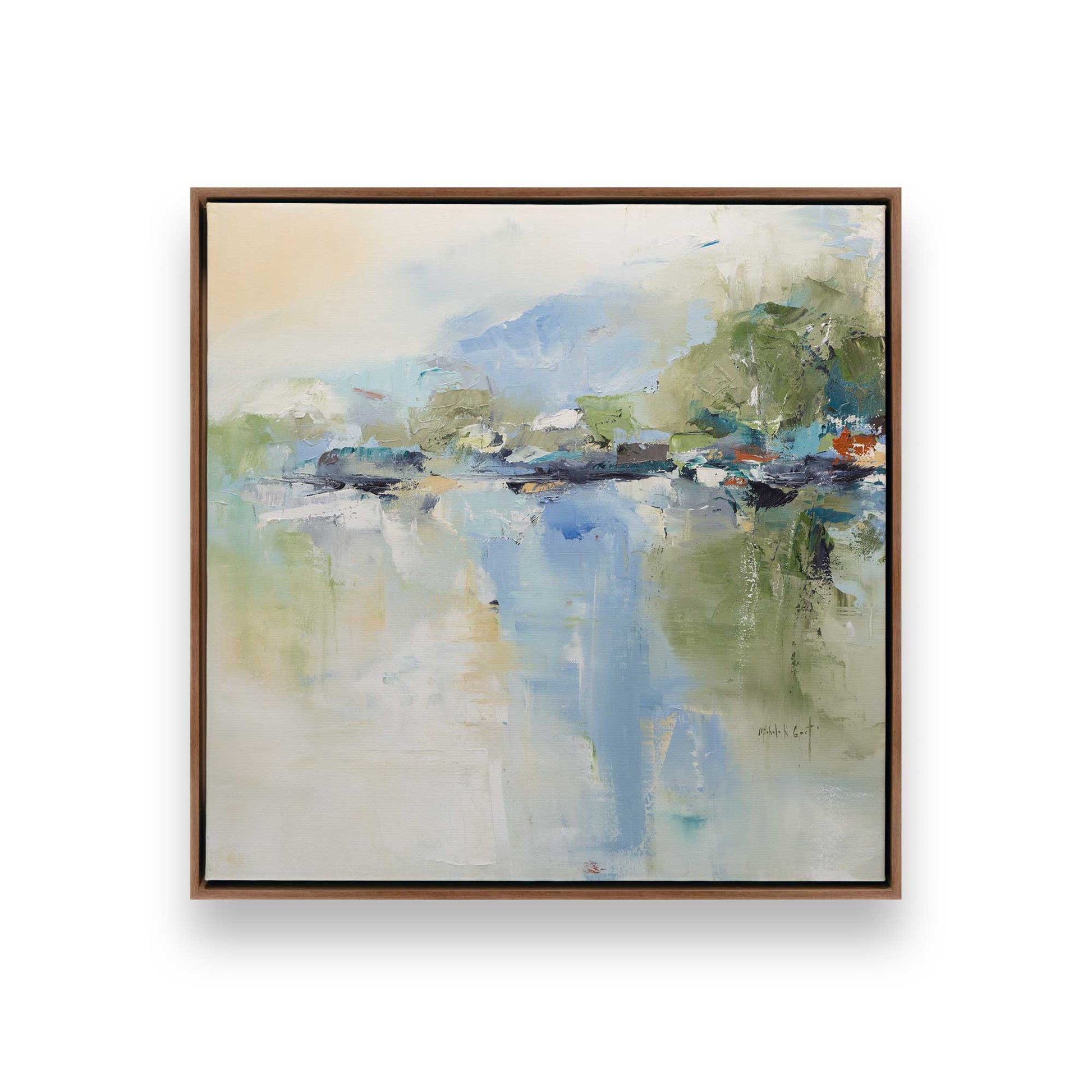 [Color:Walnut], Picture of art in a Walnut frame