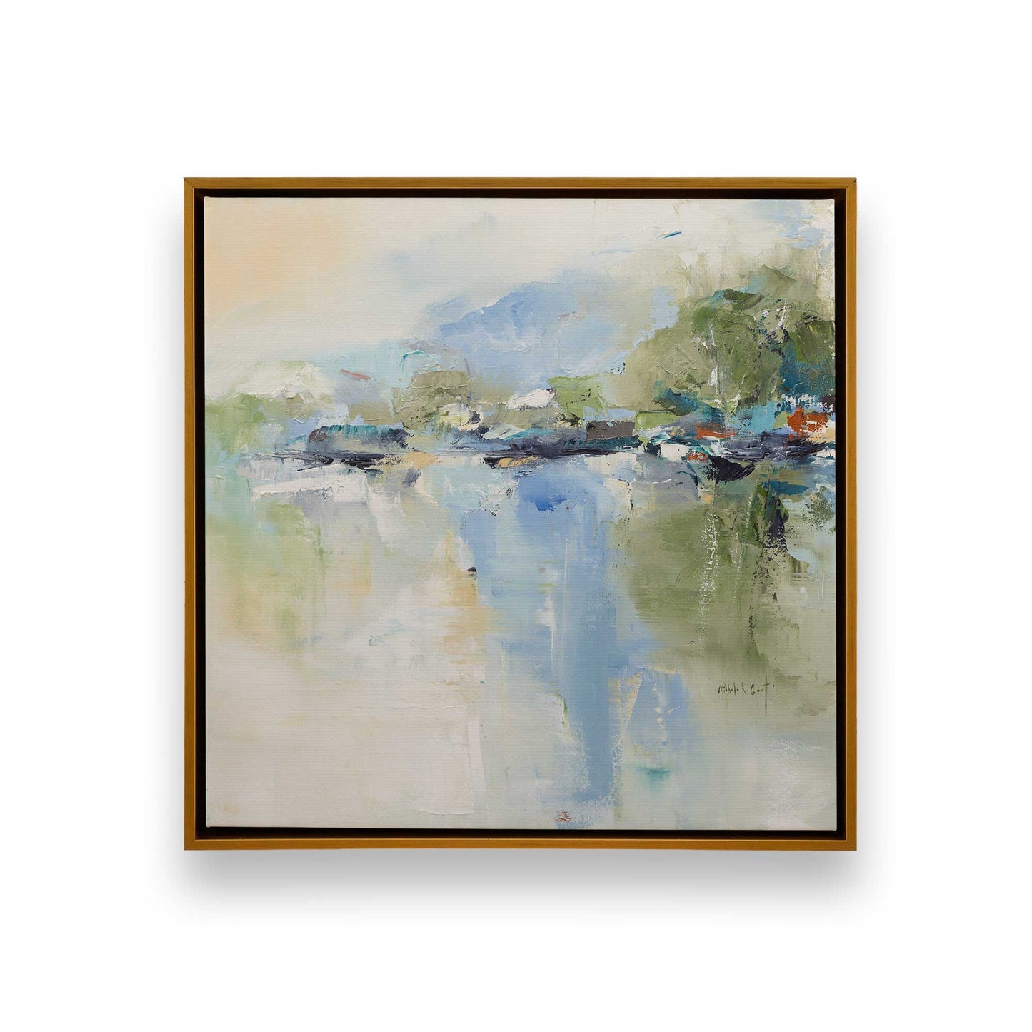 [Color:Polished Gold], Picture of art in a Polished Gold frame