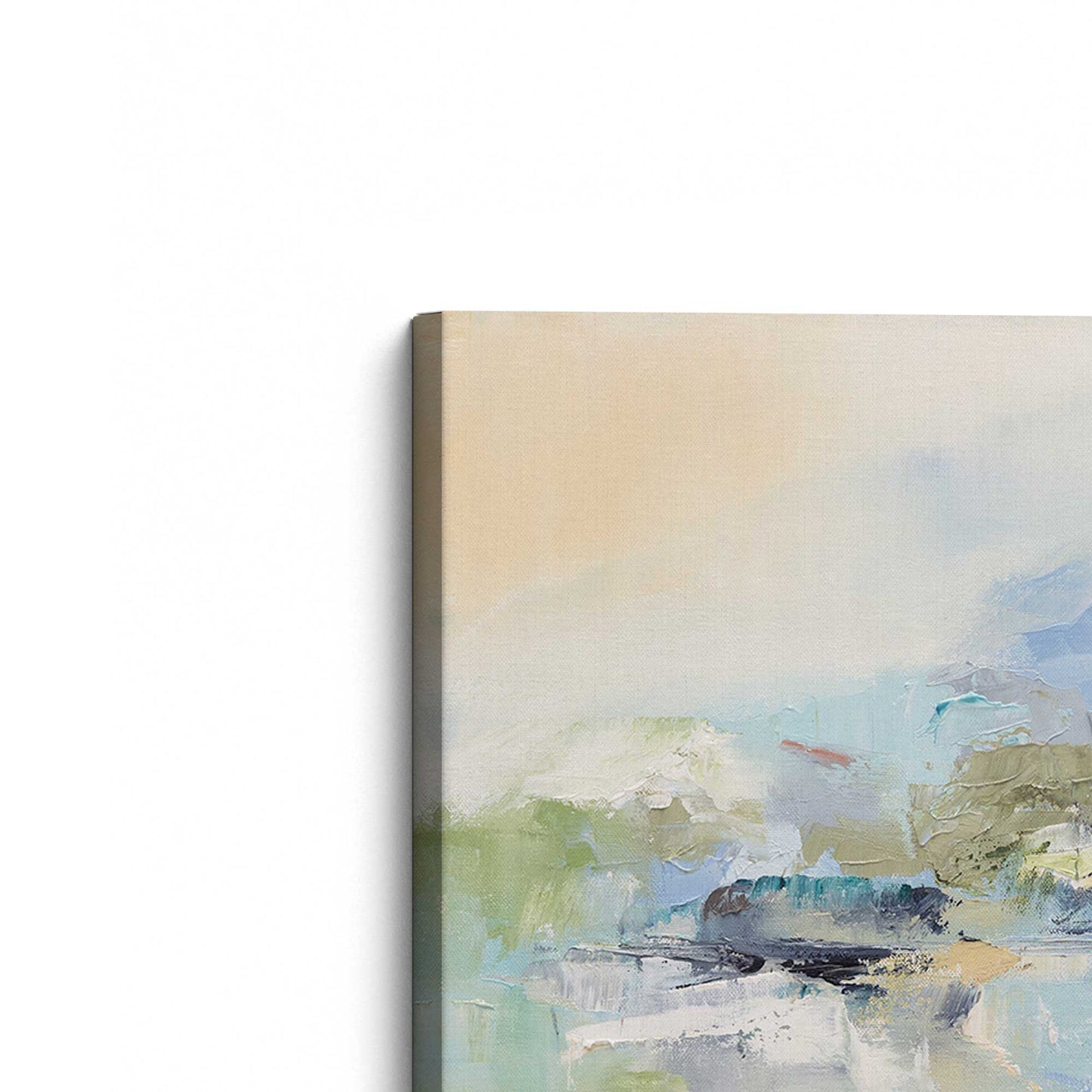 [Color:Stretched Canvas], Picture of the corner of the art
