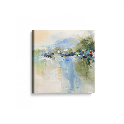 [Color:Stretched Canvas], Picture of art at an angle