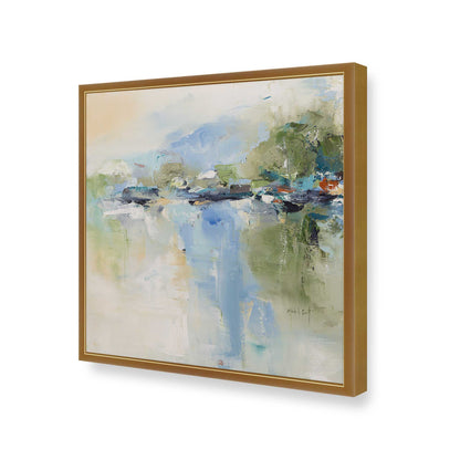 [Color:Polished Gold], Picture of art in a Polished Gold frame of the corner
