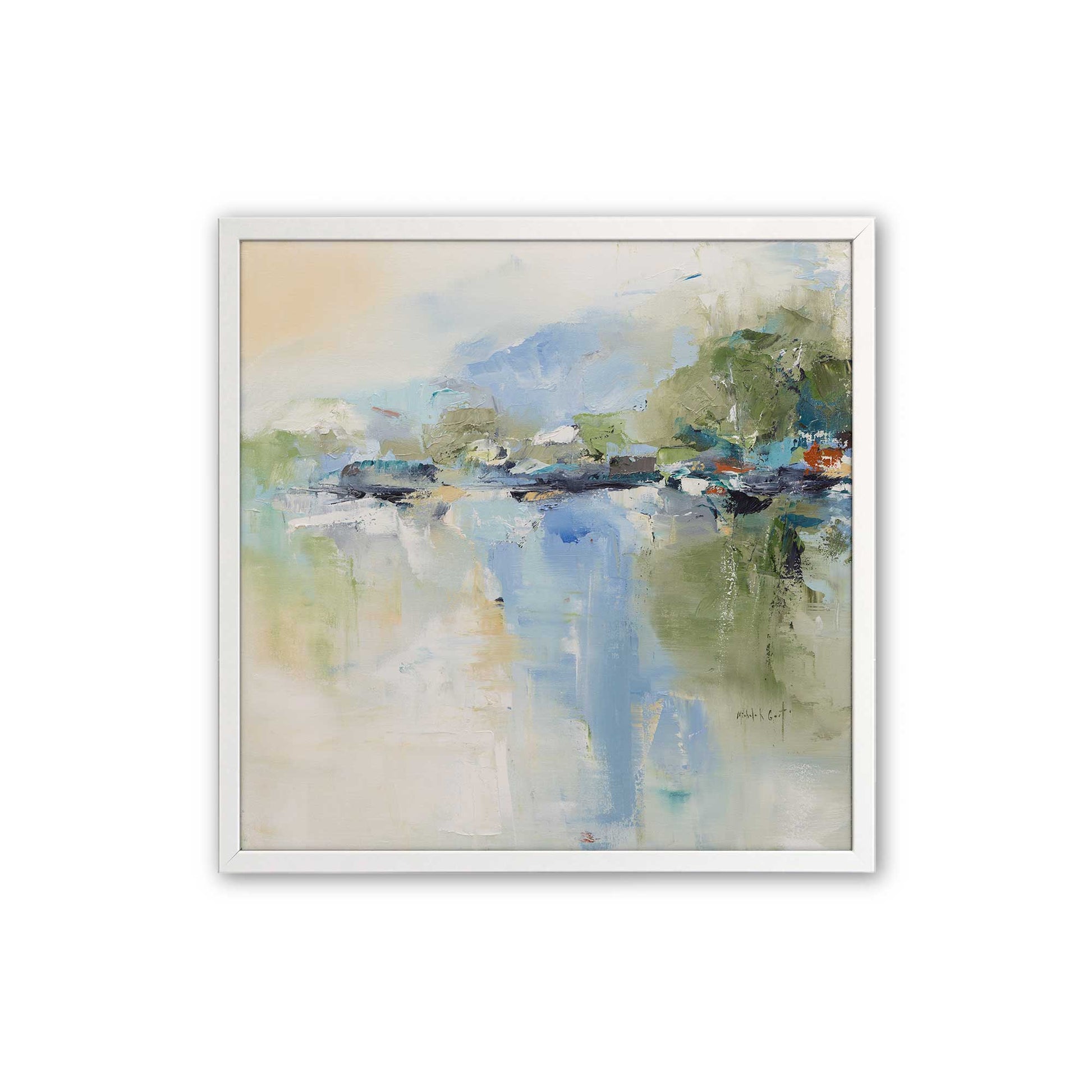 [Color:Opaque White], Picture of art in a Opaque White frame