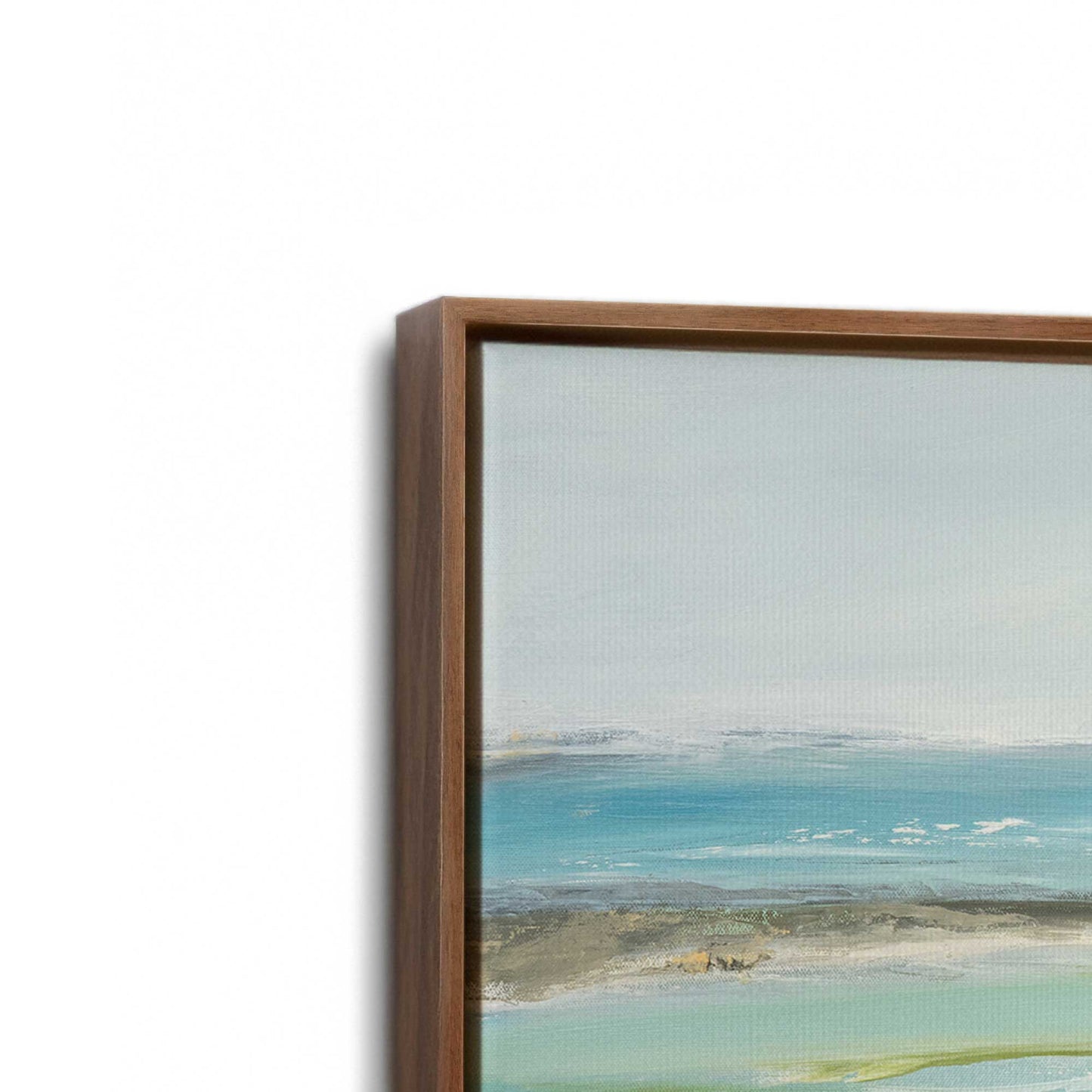 [Color:Walnut], Picture of art in a Walnut frame at an angle