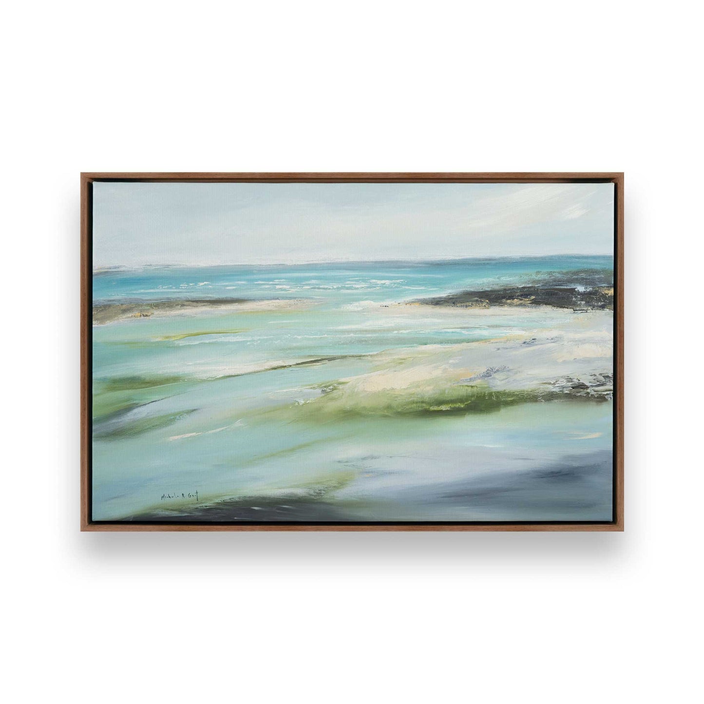 [Color:Walnut], Picture of art in a Walnut frame