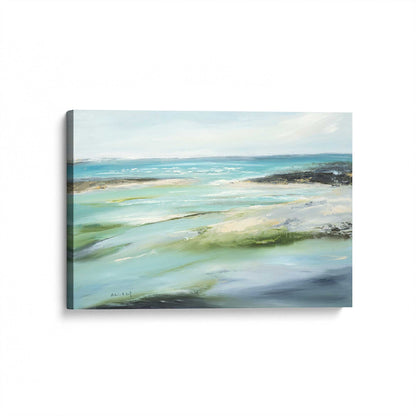 [Color:Stretched Canvas], Picture of art at an angle