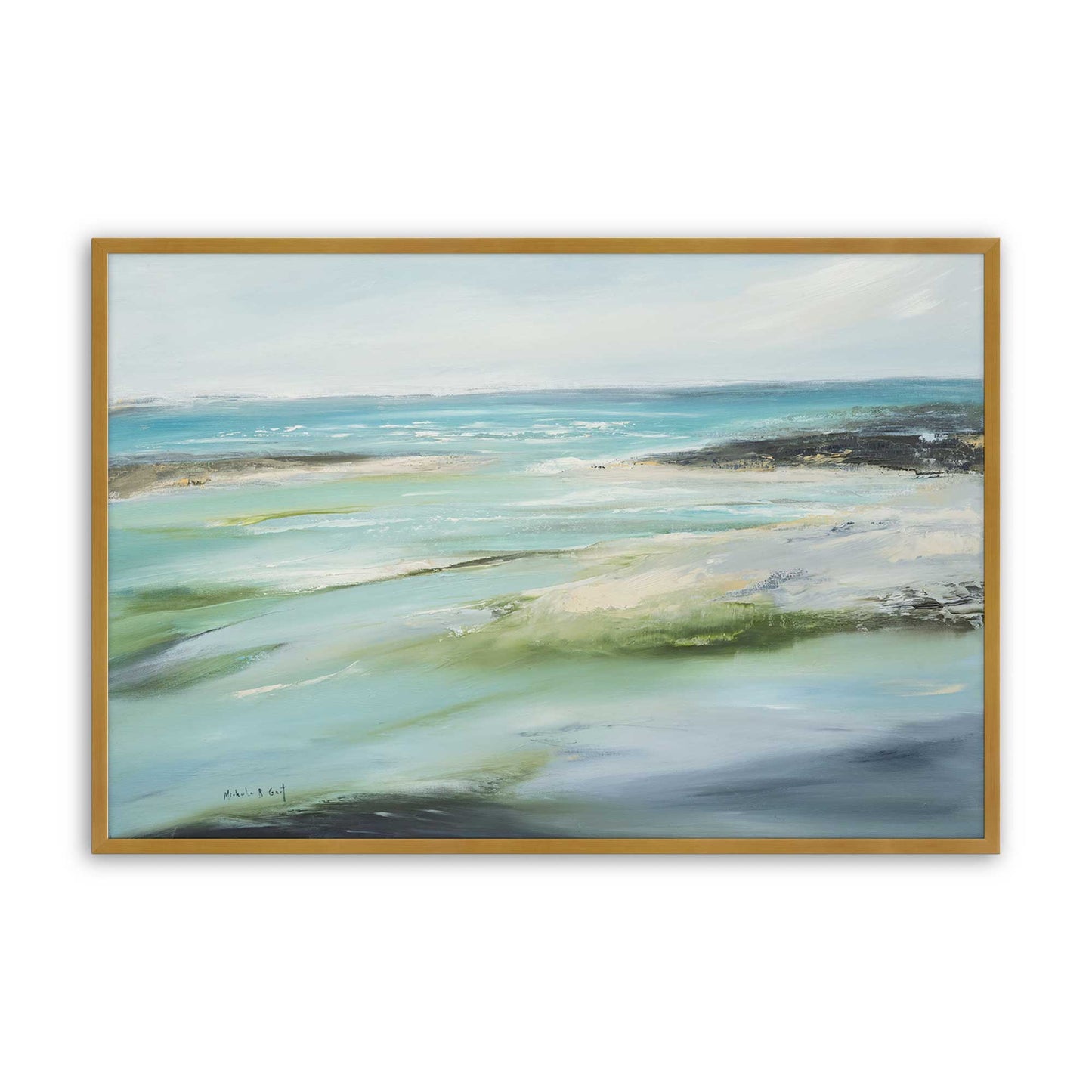 [Color:Polished Gold], Picture of art in a Polished Gold frame