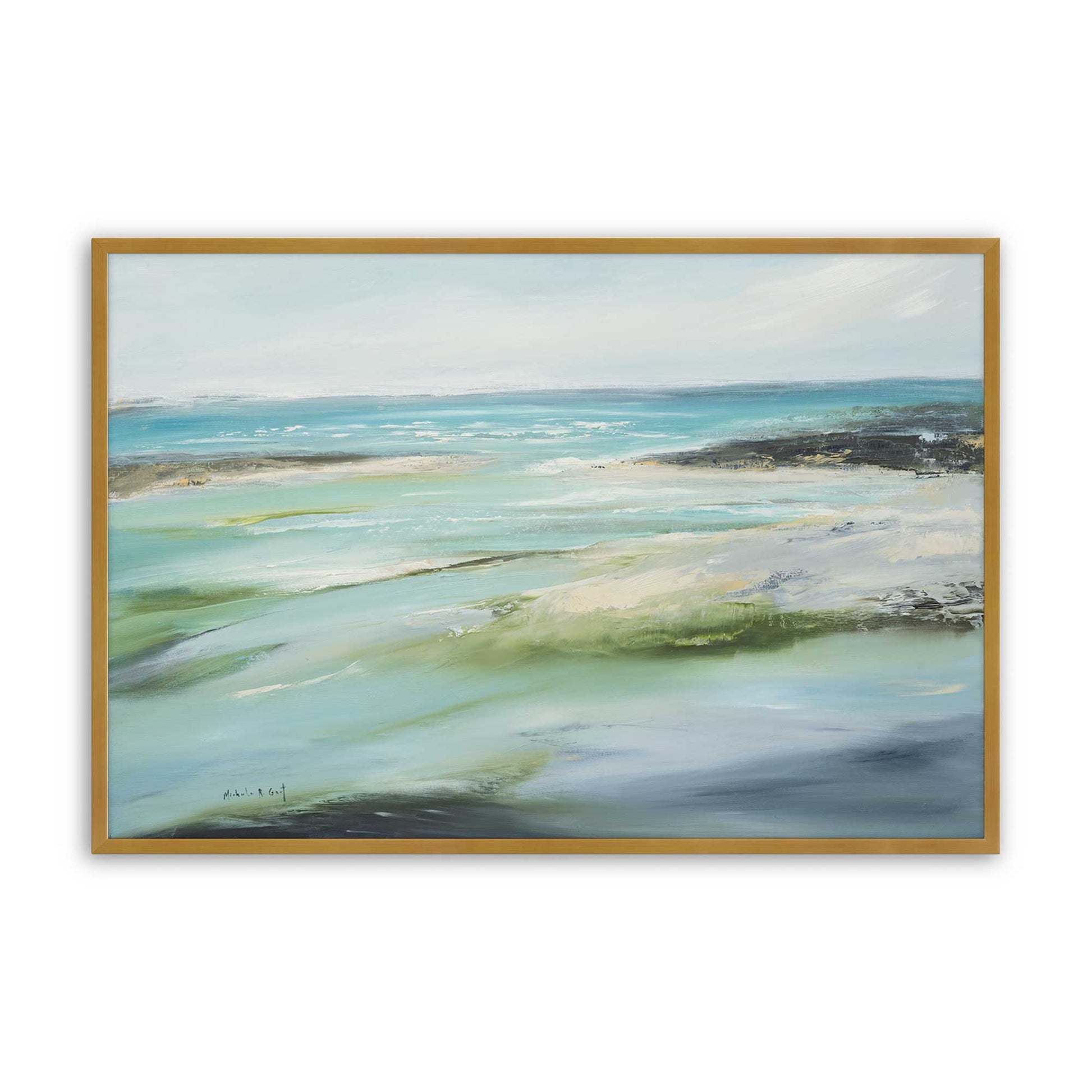 [Color:Polished Gold], Picture of art in a Polished Gold frame