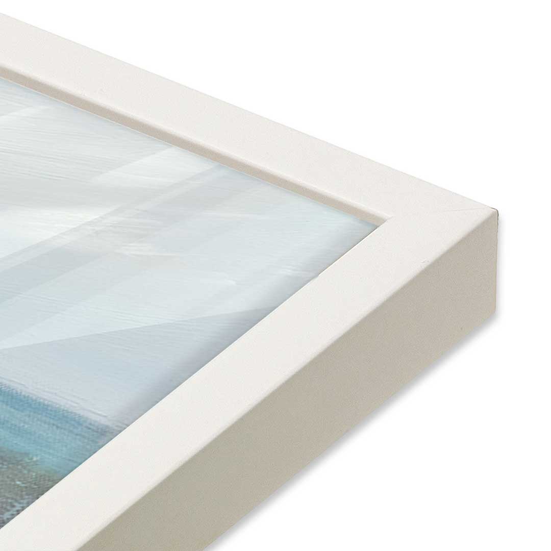 [Color:Opaque White], Picture of art in a Opaque White frame at an angle