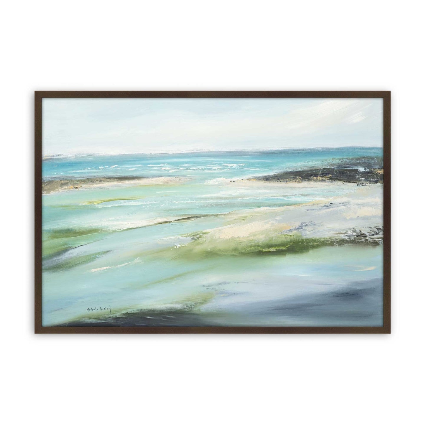 [Color:Belvinder Brown], Picture of art in a Belvinder Brown frame
